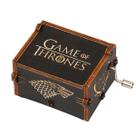 Caixa de música Games Of Thrones Hand Crank Antique Wood 6,5 cm