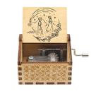 Caixa de música Howls Moving Castle Theme Wood 6,4 x 5,2 x 4,2 cm