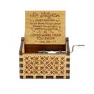 Caixa de música Mom To My Daughter Love Wood 6,4 x 5,2 x 4,2 cm