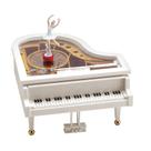 Caixa de Música Piano Bailarina Porta-Joias Decorativa