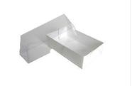 Caixa de Papel C/tampa Transparente Nº2 Bco 13x08x3,5cm 10un
