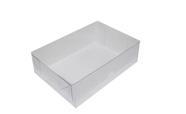 Caixa de Papel C/tampa Transparente Nº4 Bco 19,5x16x4cm 10un
