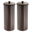 Caixa de papel higiênico InterDesign Freestanding Bronze Set x2