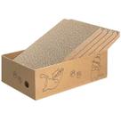 Caixa de papelão Cat Scratcher AGYM para gatos domésticos, 5 pacotes