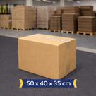 Caixa de Papelão Grande 50x40x35 cm - Nova, Resistente, Ideal para Mudança e E-commerce