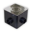 Caixa de passagem quadrada regulagem tampa inox 430 brustec