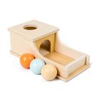 Caixa de permanência de objetos Montessori Toy Busy Edition com bandeja