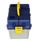 Caixa de pesca hi - 8 bandejas articuladas pequena - azul