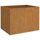 Caixa de plantio VidaXL Rusty Retangular Corten Steel 44x44x46cm