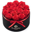 Caixa de Presente com 16 Rosas Preservadas Flowers Roseshy Forever