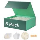 Caixa de presente com 6 unidades com tampa magnética de 24x15x8 cm