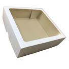 Caixa De Presente Com Visor 20x20x6 Branca 20 Unidades Caixa De Presente Com Visor 20x20x6 Branca 20 Unidades