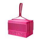 Caixa de presente em forma de perfume rosa portátil 15x15x12 cm elegante