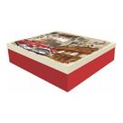 Caixa de Presente Estampada Roma Vintage - 35cm x 9cm