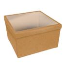Caixa De Presente Kraft 27x27x15,5cm Cv16 Tampa De Visor Uni Caixa De Presente Kraft 27x27x15,5cm Cv16 Tampa De Visor Uni