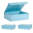Caixa de presente PLINJOY extra grande azul 48x41x15cm com tampa magnética