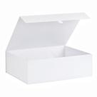 Caixa de presente PLINJOY extra grande branca 42x36x14cm com tampa magnética