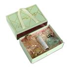 Caixa de presente quadrada de papelão verde 17x12x5,8cm com gaveta e alça Caixa de presente quadrada de papelão verde 17x12x5,8cm com gaveta e alça