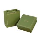 Caixa de presente quadrada verde 20x20x9,5cm com tampa Grayboa 250g Caixa de presente quadrada verde 20x20x9,5cm com tampa Grayboa 250g