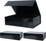 Caixa de presente RayofSun Large 35x23x11cm com fecho magnético preta