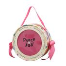 Caixa de presente redonda com fita rosa 25x13 cm Colorful Peace Caixa de presente redonda com fita rosa 25x13 cm Colorful Peace