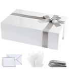 Caixa de presente roxa Q Crafts Premium White com fecho magnético