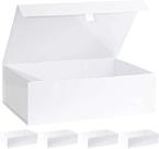 Caixa de presente roxa Q Crafts White com fecho magnético 14x9x4cm