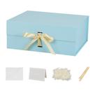 Caixa de presente Skivra Large Blue, 1 pacote 33x28x13,5 cm com fita