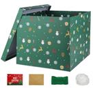 Caixa de presente YINUOYOUJIA 30x30x25cm Verde Natal