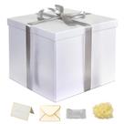 Caixa de presente YINUOYOUJIA grande 30x30x25cm branca para presentes