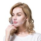 Caixa de proteção facial de 10 peças totalmente transparente e antiembaçante