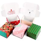 Caixa de remessa TONESPAC, caixa de presente de Natal de 8 x 6 x 4 polegadas, pacote com 25