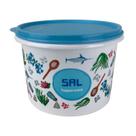 Caixa de Sal Floral Tupperware 1,3Kg - Armazenamento Prático e Elegante