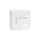 Caixa de Sobrepor 75x75 com Interruptor Simples MarGirius Sleek 10A Branca