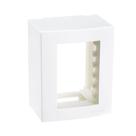 CAIXA DE SOBREPOR 95 x 75 - 3 POSTOS SLEEK COM SUPORTE MARGIRIUS