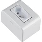Caixa de Sobrepor com 1 Tomada 2P+T 20 Ampères 250 Volts LixFlex Branca - 57304003 - TRAMONTINA