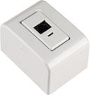 Caixa de Sobrepor com 1 Tomada RJ45 Cat.6 Tramontina LizFlex Branca