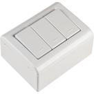 Caixa De Sobrepor Com 3 Interruptores Simples 10 A 250 V Tramontina Lizflex Branca Tramontina