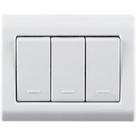 Caixa de Sobrepor com 3 Interruptores Simples 10 A 250 V Tramontina LizFlex Branca