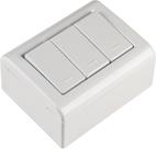 Caixa de Sobrepor com 3 Interruptores Simples 10 A 250 V Tramontina LizFlex Branca
