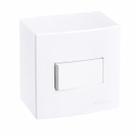 Caixa de Sobrepor Simples 10A 75mm c/ 1 Interruptor Branco