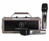 Caixa de Som 120W com 2 Microfones Bluetooth - ORCASHOP Caixa de Som 120W com 2 Microfones Bluetooth - ORCASHOP