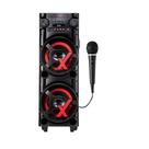 Caixa de som ACA 1000 NewX Amvox LED PowerX 1000W Bivolt-Sem FM 1MIC