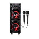 Caixa de som ACA 1000 NewX Amvox LED PowerX 1000W Bivolt-Sem FM 2MIC