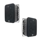 Caixa de som ambiente com suporte, preta mod mxk25 caixa com 2 pçs