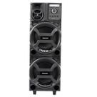 Caixa De Som Amplificada Amvox ACA 1402 TITAN BLACK 2 Woofers ALTO FALANTE 10" Bivolt SFM
