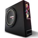 Caixa de Som Amplificada Mini Slim 200W 4 Ohms 8 Polegadas
