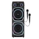 Caixa de Som Amplificada Torre Philco PCX39000 15"pol Efeito Fumaça 3900W- 2 Microfone
