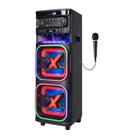 Caixa de Som Amvox ATX2108M Quadradinho 10" pol com Radio 2100W- 1 Mic