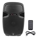 Caixa De Som Ativa 250W De Potência 15 Polegadas Com Display Bluetooth USB Entradas Para Microfone